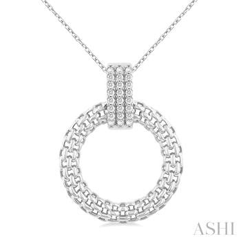 Sterling Silver Diamond Pendant