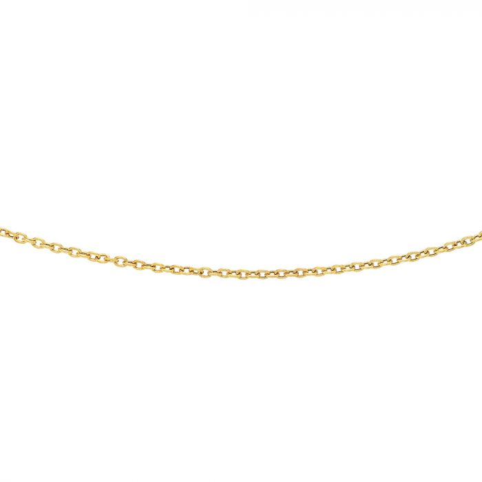 14K Yellow Gold Cable Link Necklace