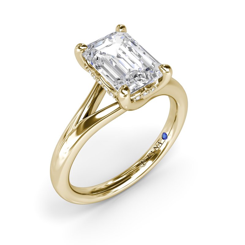 14 Karat Semi Mount Semi-Mount 
*center stone not included