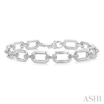 Sterling Silver Diamond Bracelet