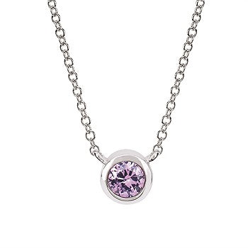 Sterling Silver Created Alexandrite Pendant