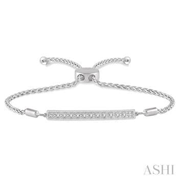 Sterling Silver Diamond Bracelet